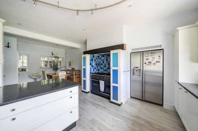 Kitchen with range cooker